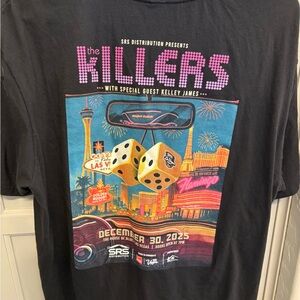 The Killers Concert Graphic T-Shirt Official Merch